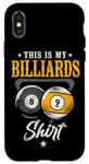 iPhone X/XS Billiards Pool Player Ball Vintage 8 Ball 9 Ball This Is My Case