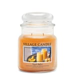 Peach Bellini Village Candle Medium Scented Jar Candle peach fruity bubbly mango