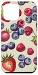 Coque pour iPhone 12 Pro Max Coque Téléphone Motif Fruits – Fraises & Myrtilles