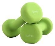 Shengluu Weights Dumbbells Sets Women Rubber Dumbbell Weights For Women And Men (Color : Green, Size : 3KG)