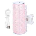 (Pink)Cordless Hair Roller | Mini Electric Hair Curler | USB Automatic Hair