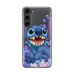 ERT GROUP Coque de téléphone Portable pour Samsung S23 Original et sous Licence Officielle Disney Motif Stitch 001 Parfaitement adapté à la Forme du téléphone Portable, partiel imprimé