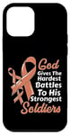 Coque pour iPhone 12 mini Le dieu du cancer de l'utérin donne des batailles les plus dures aux soldats les plus forts