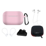 AirPods Pro 2 / AirPods Pro 1 Silikonetui Sett - Rosa