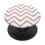 Grand motif chevron en zigzag rose PopSockets PopGrip Adhésif