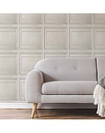 Fresco Wood Panel Neutral Wallpaper