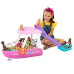 Le Bateau de Rêve de BARBIE / piscine avec toboggan + accessoires