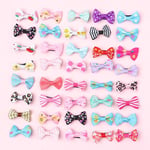 Girls Baby Nylon Bow knot Head Wraps Alligator Clips Baby Headband Hair Clip