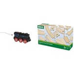 Pack Brio - Locomotive rechargeable et Circuit de train : Coffret évolution Intermédiaires 16 pièces