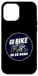 Coque pour iPhone 12 Pro Max Faites du vélo ou rentrez chez vous, garage de course de moto