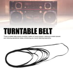 Turntable Belt Set Phonograph Belt Versatile 10 Pcs For CD DVD Players