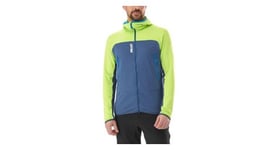 Polaire millet fusion grid hoodie bleu vert