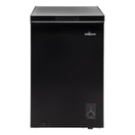 Willow 99L Black Chest Freezer, Storage Basket, 4* Freezer Rating - W99CFB
