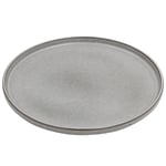 Eß Alimentation Assiette Grès Gris 27cm Rond Plat Mode Couvert Manger Vaisselle