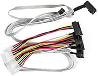 Adaptec - Câble interne Serial Attached SCSI (SAS) - avec bandes latérales - 4 voies - Mini SAS HD 4x 36 broches (SFF-8643) - SAS 29 broches internes (SFF-8482) - 80 cm