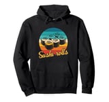 Sushi Rolls Vintage Sushi Rolls Pullover Hoodie