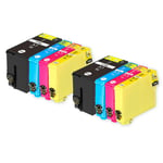 8 Ink Cartridges XL (Set) for Epson WorkForce WF-7620TWF WF-3620DWF WF-7710DWF 