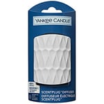 Yankee Candle ScentPlug diffuseur, Diffuseur électrique, Habillage Organic blanc, Prise UK (3 broches)