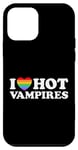 Coque pour iPhone 12 mini J'aime Hot Vampire Funny Vampiric Blood Book Gay Fan Pride