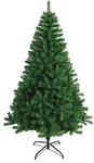 Arbre de Noël Artificiel Guirlande de Feuilles de Sapin de Noël 150-240cm avec Support Métallique (Vert, 150cm 390Tips)