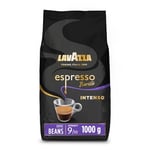 Lavazza, Espresso Barista Intenso, Drum Roasted Coffee Beans, Ideal for Espresso Coffee Machines, with Aromatic Notes of Cocoa and Wood, Arabica and Robusta, Intensity 9/10, Medium Roasting, 1 kg