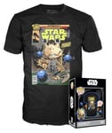 Funko Boxed Tee: Star Wars EP1 The Phantom Menace Anniversary - Jar Jar Binks - Medium - T-Shirt - Vêtements - Idée de à Manches Courtes pour Les Adultes Les Hommes et Les Femmes