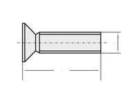 Toolcraft 839909 Sänksänkta Skruvar M2.5 6 Mm Hexagon Din 965 Rostfritt Stål A2 20 St