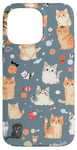 iPhone 14 Pro Max Adorable Cat Patterns Design Cute kittens patterns Case