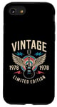 Coque pour iPhone SE (2020) / 7 / 8 Guitare vintage 1978 Édition limitée Papa Maman Femme Homme