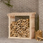 Maisonchic - Support pour bois de chauffage Abri de stockage Porte bûches et range bûches 108x64,5x109 cm Bois de pin 35630