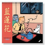 Tintin - Väggkalender 30 x 30 cm 2025 multifärg