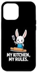 Coque pour iPhone 12 Pro Max Rabbit Chef My Kitchen My Rules Cooking Lovers