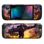 PlayVital Full Set Protective Skin Decal for Steam Deck LCD, Custom Stickers Vinyl Cover for Steam Deck OLED - Breaking Dawn