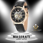 Maserati Epoca Men's Stainless Steel Automatic R8821118001 Black strap Watch