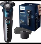 Philips Shaver Series 5000 & Cleaning Pod- Wet & Dry Shaver with SkinIQ S5579/50