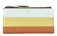 Radley Large Bifold Purse Wallet CHARTWELL STRIPE Multi Coloured Leather RRP 99