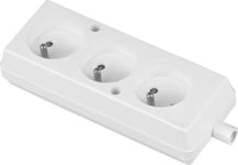 Volteo Trippel Socket 16A 250V Fördelningsbar Socket Vit