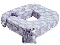 My Brest Friend 0063 Baby Wild - Coussin d'allaitement américain pour Jumeaux, Entretien Facile, Design: Flowers, Violet Blanc