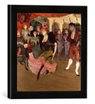 Kunst für Alle 'Image encadrée de Henri de Toulouse Lautrec Marc Elle Lender Dancing The Bolero in' Chilp Eric ', 1895, d'art dans Le Cadre de Main de qualité Photos, 30 x 30 cm, Noir Mat