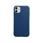 LAMTOR Coque iPhone 12/Anti-Rayures Souple, [Améliorer la Protection de l'appareil Photo], Coque Antichoc en Caoutchouc Souple et Souple en Gel de Silicone de 6,1 Pouces，Couleur Bleu Encre