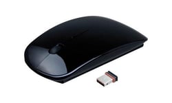 APM M102 - Souris - optique - 4 boutons - sans fil - 2.4 GHz - récepteur sans fil USB - noir