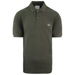 Lacoste Classic Fit Mens Green Polo Shirt Cotton - Size X-Small