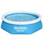 Bestway basseng fast sett m/pumpe 244x61