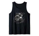 Panther Animal Art Wildlife Portrait Splash Panther Lover Tank Top