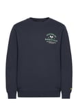 Racquet Club Graphic Sweatshirt Navy Lyle & Scott