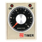 Relais temporis&eacute; de minuterie de retard de mise sous tension de 10 minutes 220VAC AH3-3 (10M)