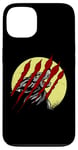 iPhone 13 Werewolf Full Moon Horror Movie Scratches Howling Wolf Case