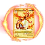 Charizard Vmax Metallkort - 4 st Ultra Rare Cards Metallkort V-kort/vmax/ex/dx Samlarkort - Le Cadeau Pour Les Collectionneurs