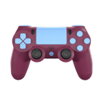 Custom PS4 DualShock Controller - Claret and Blue - New - 12 Month Warranty