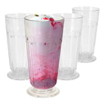 Sundae Glasses Knickerbocker Glory Dessert Ice Cream Soda Milkshake Tall 4x